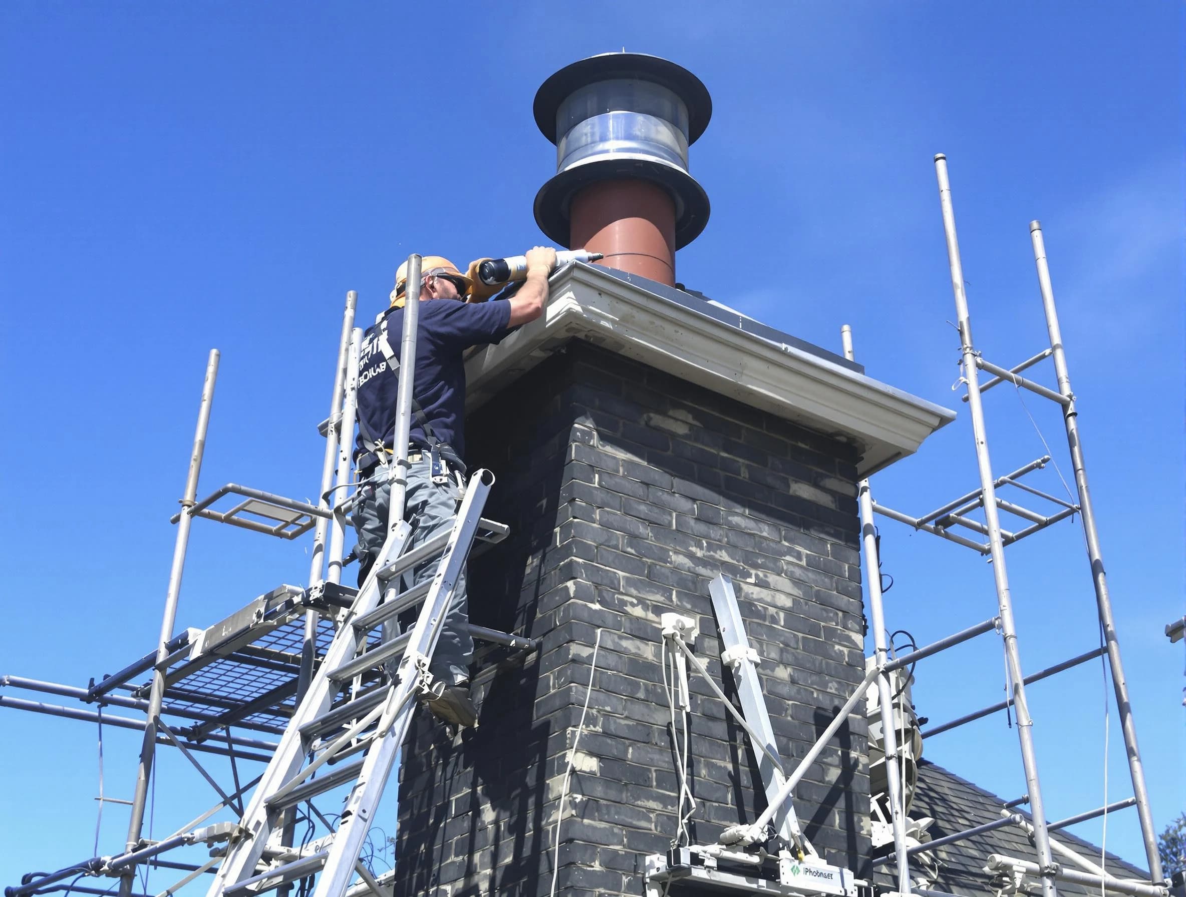 Sturdy chimney crown finished by Wayne Chimney Sweep in Wayne, NJ
