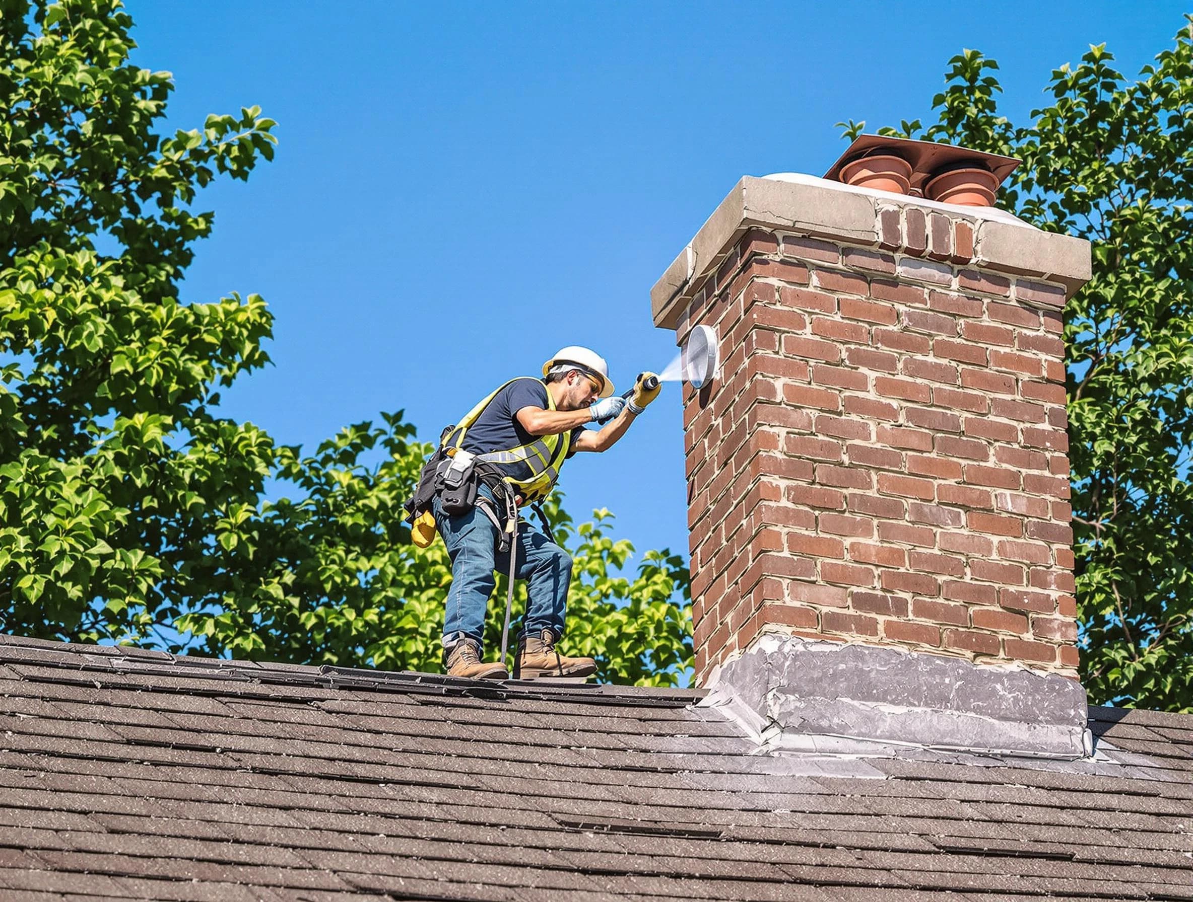 Wayne Chimney Sweep performing an inspection with advanced tools in Wayne, NJ