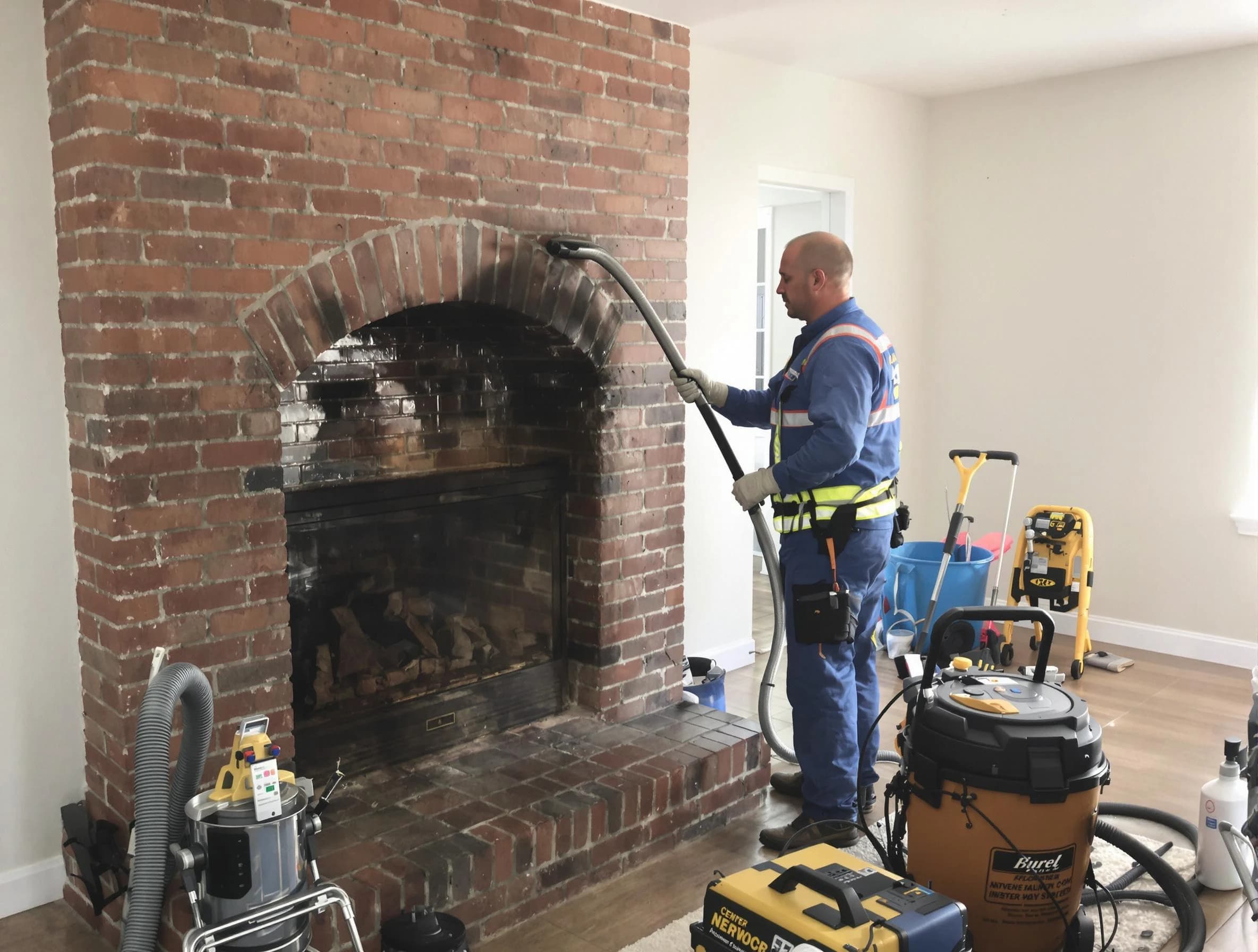 Wayne Chimney Sweep expert performing detailed chimney sweep in Wayne, NJ