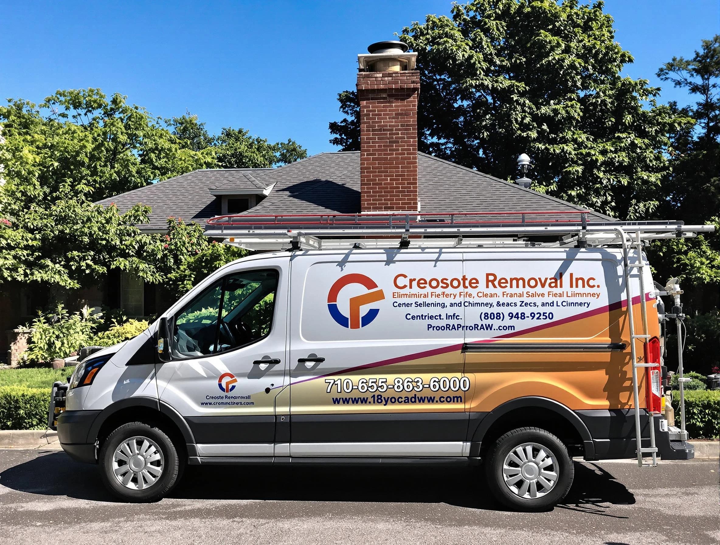 Wayne Chimney Sweep technician removing creosote safely in Wayne, NJ