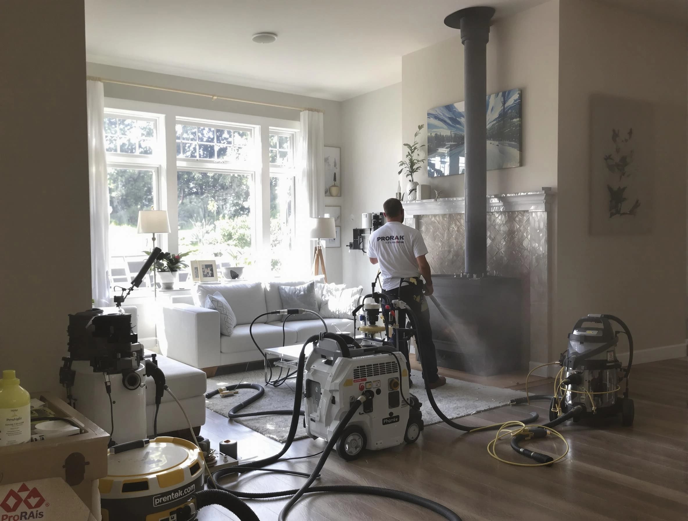 Soot removal service by Wayne Chimney Sweep for a fireplace in Wayne, NJ