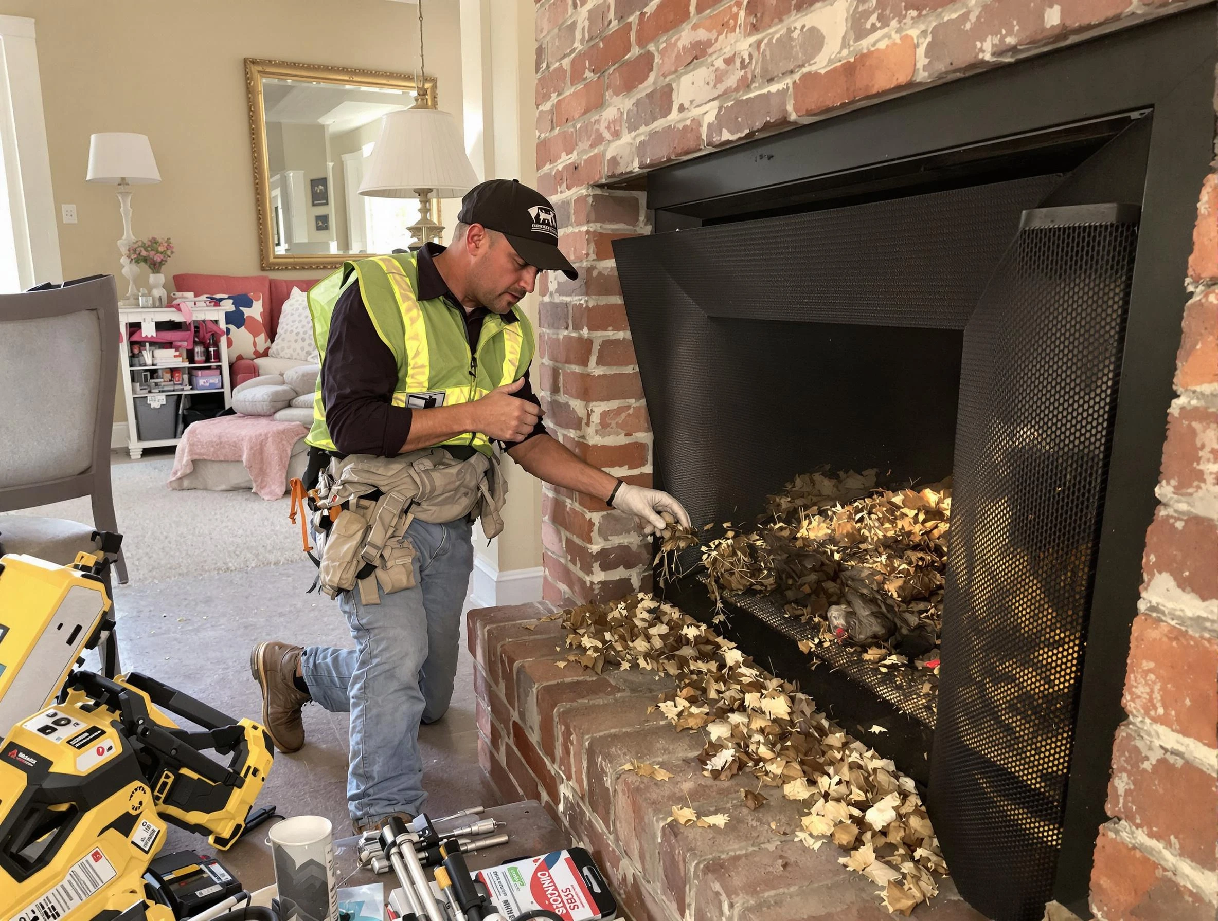 Safe screening installation by Wayne Chimney Sweep in Wayne, NJ