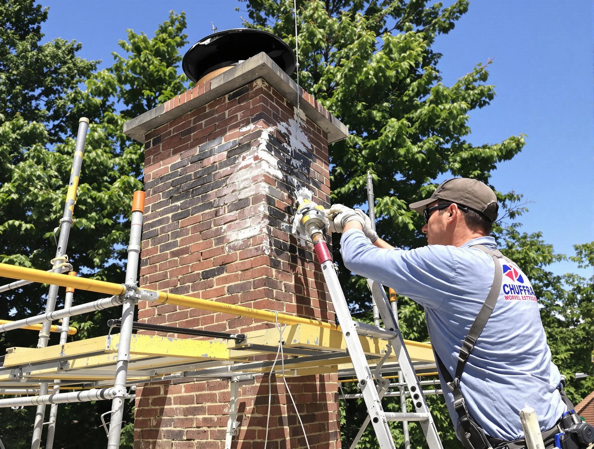 Structural chimney repair by Wayne Chimney Sweep in Wayne, NJ